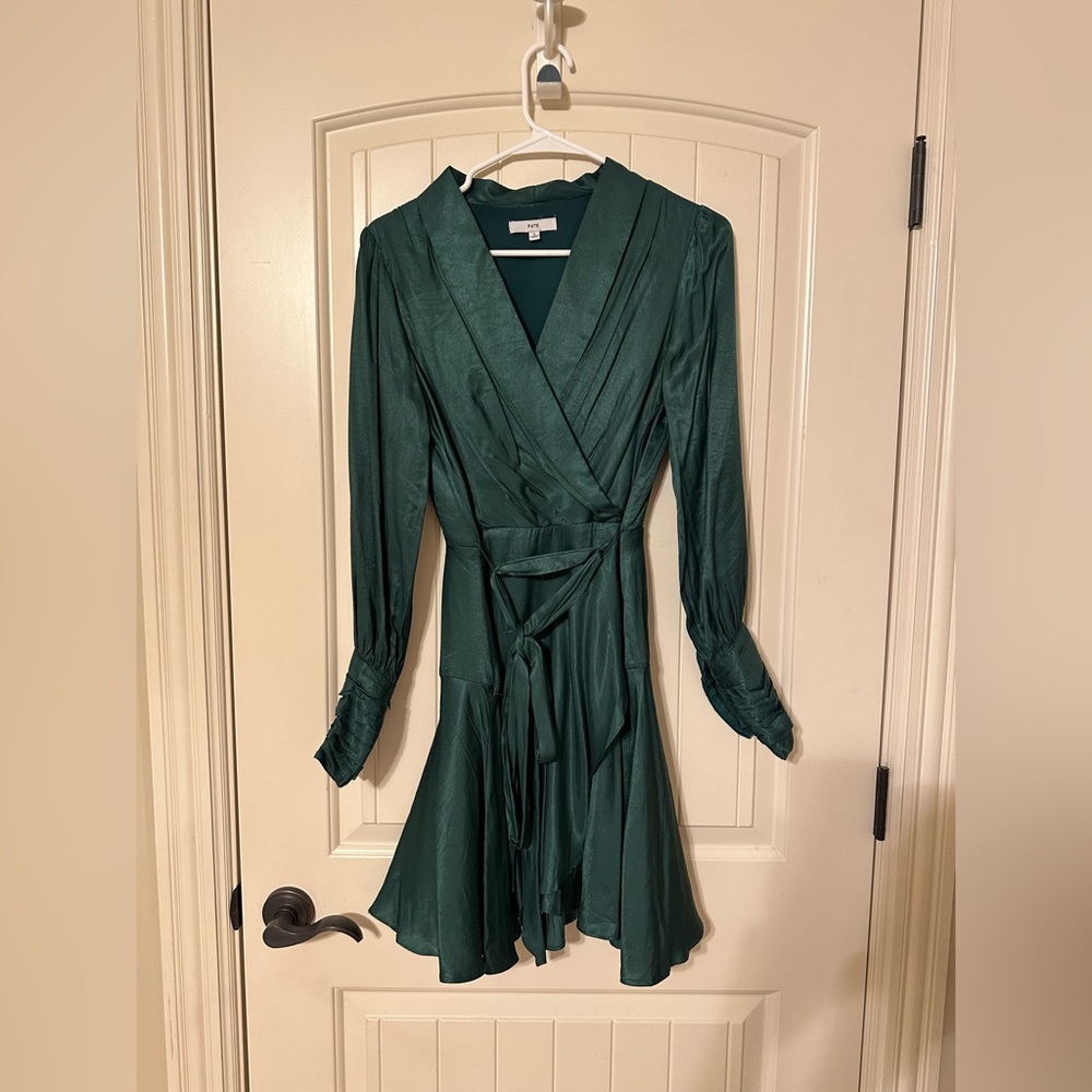 Women’s emerald green dress